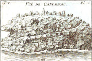 Gravure de Capdenac en 1762